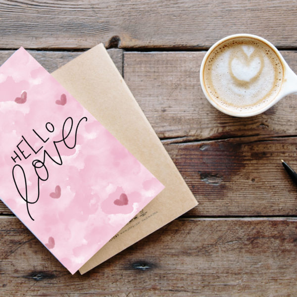 Valentinstag Printable "Hello Love"